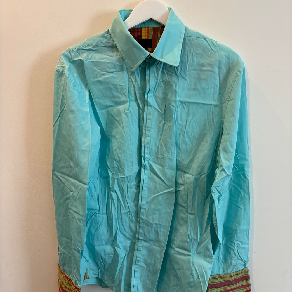 Men's Blue Dress Shirt